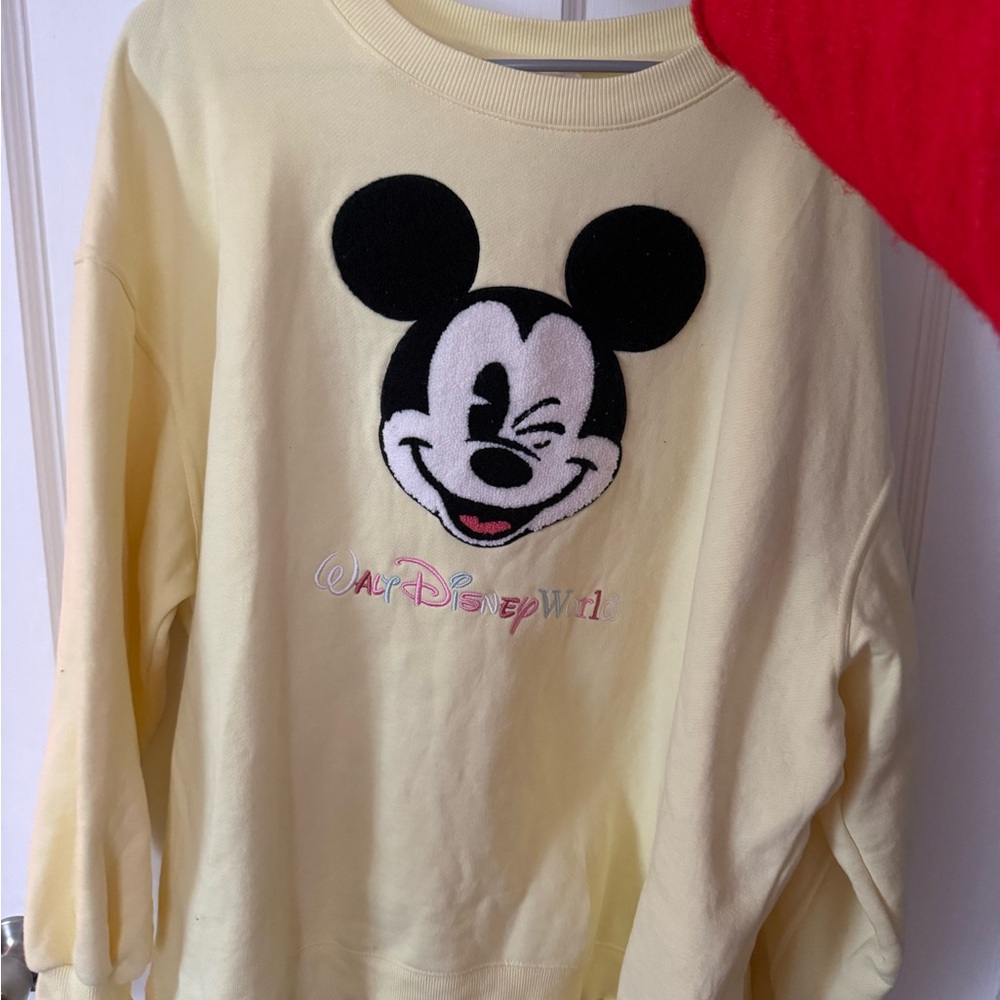 Disney Yellow Mickey Mouse Sweatshirt 2025